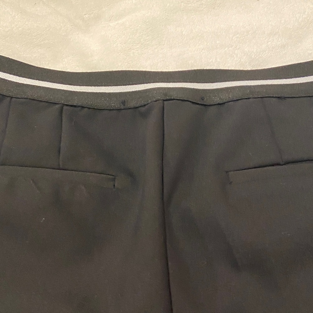 Zara Basic Collection Cropped Flat Front Stripe T… - image 3